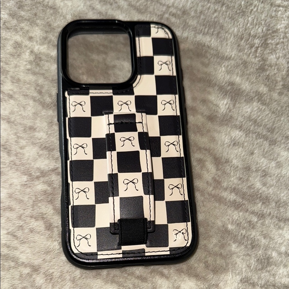 Checkered Black and White Phone Case